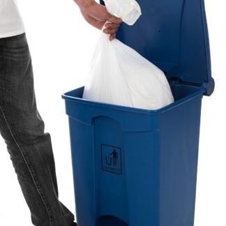 Curvaso Premium 45L Blue Foot Pedal Bin | Hands-Free Step On Waste Dustbin for Kitchen, Home, Office & Commercial Use