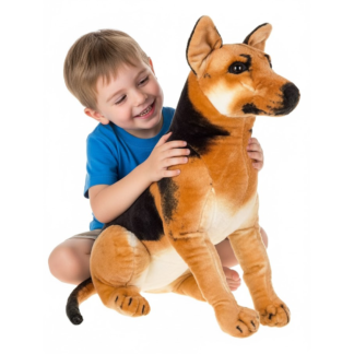 Curvaso Premium German Shepherd Dog Soft Plush Toy | Giant Large Size Cuddly Stuffed Animal Doll for Kids & Gift