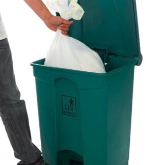 Curvaso Premium 45L Green Foot Pedal Bin | Hands-Free Step On Waste Dustbin for Kitchen, Home, Office & Commercial Use