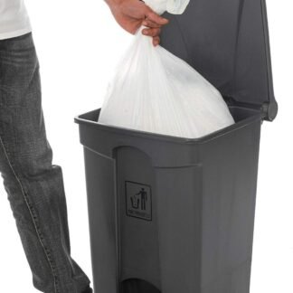 Curvaso Premium 45L Grey Foot Pedal Bin | Hands-Free Step On Waste Dustbin for Kitchen, Home, Office & Commercial Use