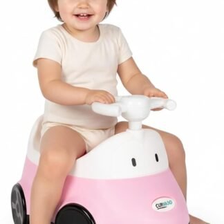 Curvaso Car Potty Training Chair & Urinal | Portable Toddler Bathroom Toilet Trainer with Lid & Splash Guard | Pink Girls