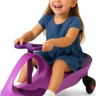 Curvaso Wiggle Kids Push Ride On Car Swivel Scooter Childrens Indoor Outdoor Twist Gyro Toys Gift Purple